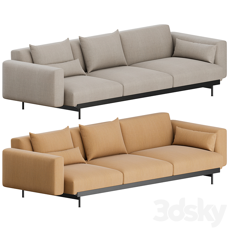 IN SITU 3 Seater Sofa by Muuto 3DS Max Model - thumbnail 1