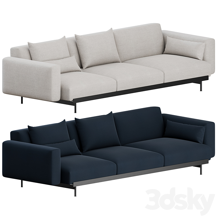 IN SITU 3 Seater Sofa by Muuto 3DS Max Model - thumbnail 2