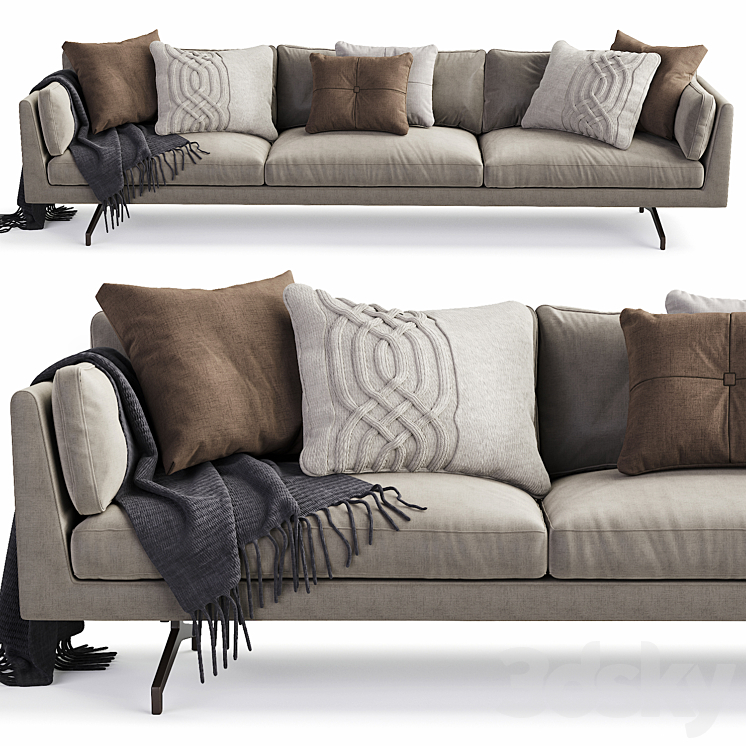 Indera sofa Fauve 3DS Max - thumbnail 1