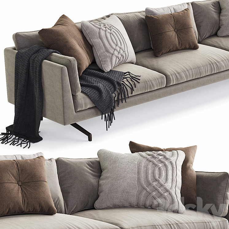 Indera sofa Fauve 3DS Max - thumbnail 2