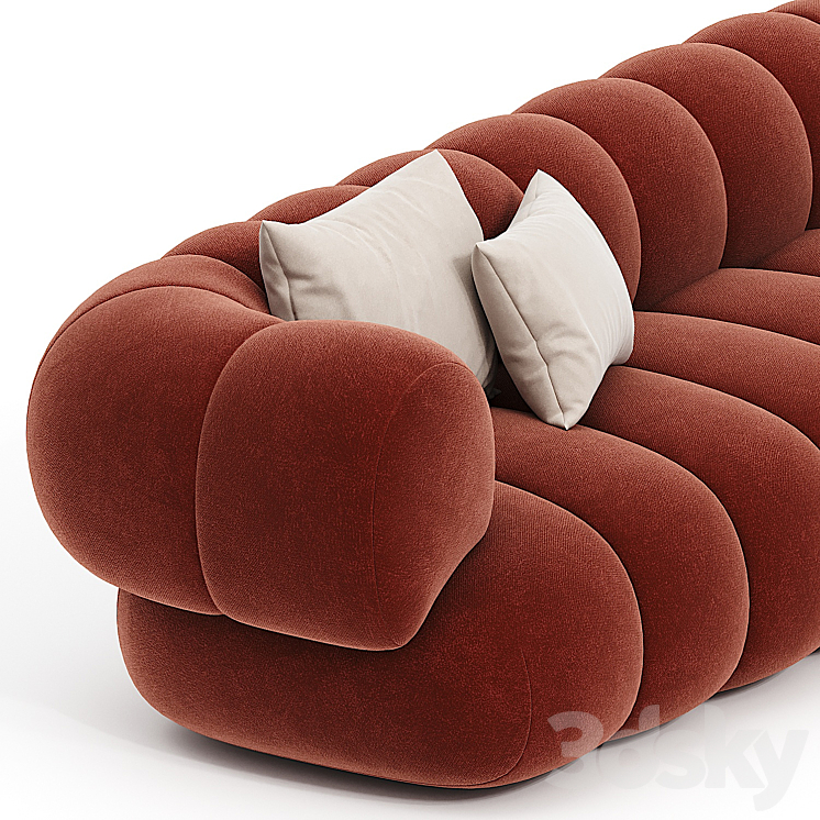 Intermede Sofa 3 Seater by Roche Bobois 3DS Max Model - thumbnail 2