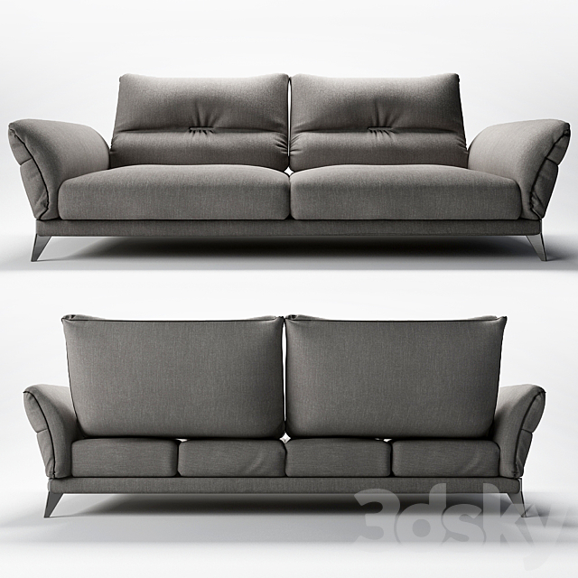 ITINERAIRE LARGE 3-SEAT SOFA 3DSMax File - thumbnail 1