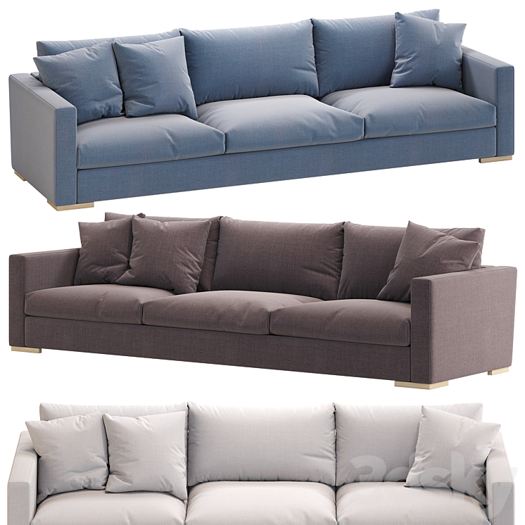 Jardan \/ Bosko Sofa 3 Seats 3DS Max Model - thumbnail 1