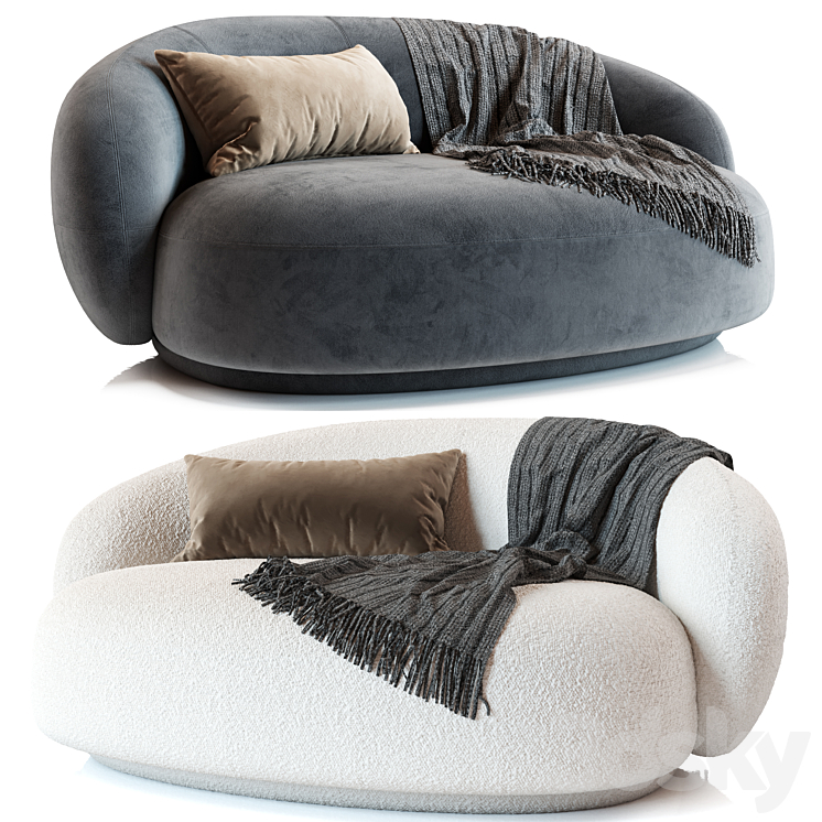 Julep Island Sofa by Tacchini 3DS Max Model - thumbnail 1