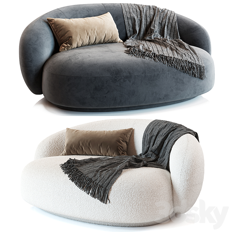 Julep Island Sofa by Tacchini 3DS Max Model - thumbnail 2