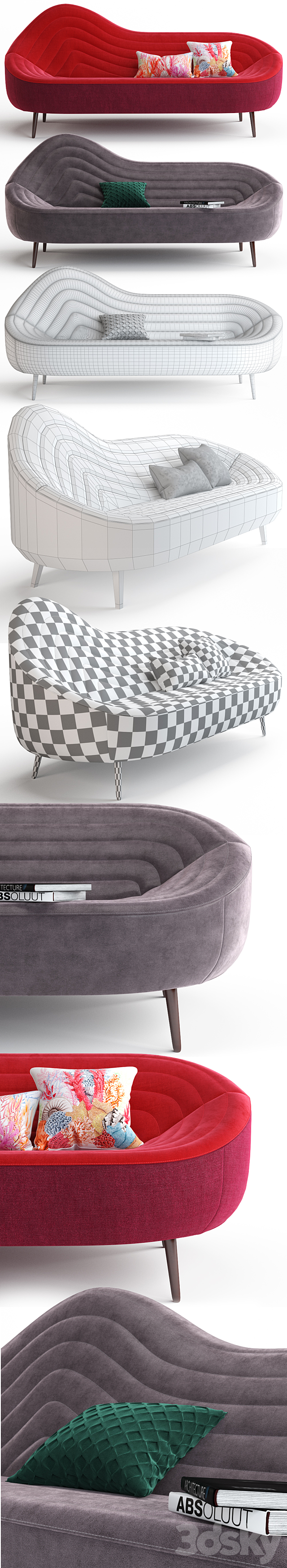 Kare Design Sofa Isobar 3DSMax File - thumbnail 3