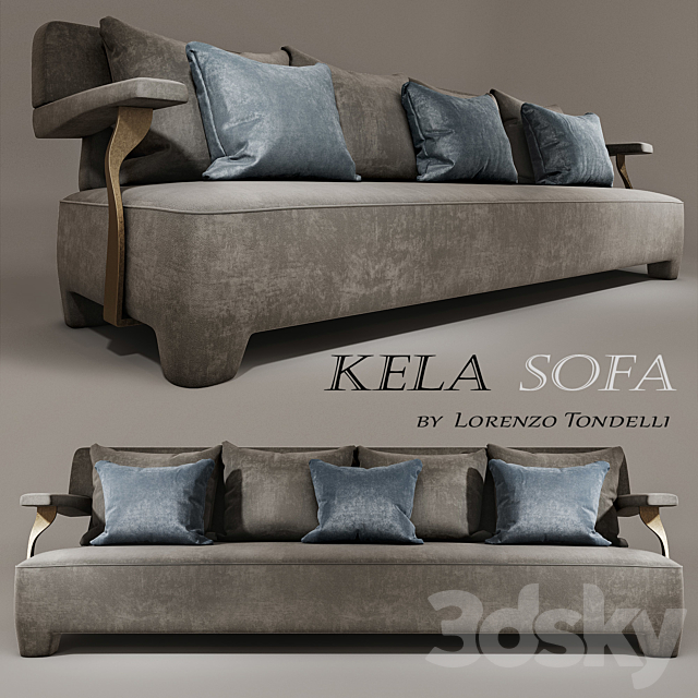 Kela Sofa by Lorenzo Tondelli. Luxeform 3DSMax File - thumbnail 1