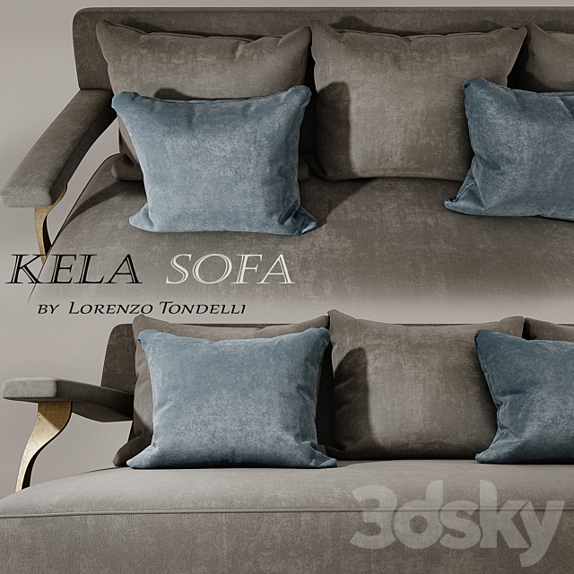 Kela Sofa by Lorenzo Tondelli. Luxeform 3DSMax File - thumbnail 2