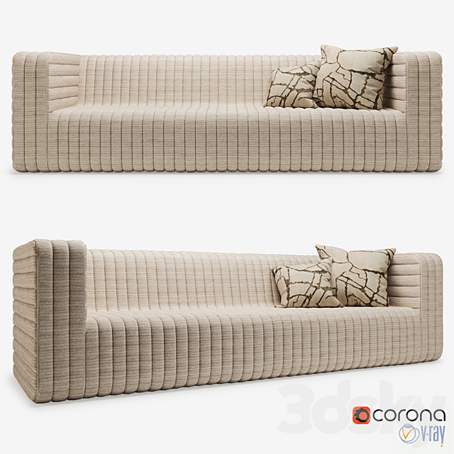 Kelly Wearstler Loma sofa 3DSMax File - thumbnail 1