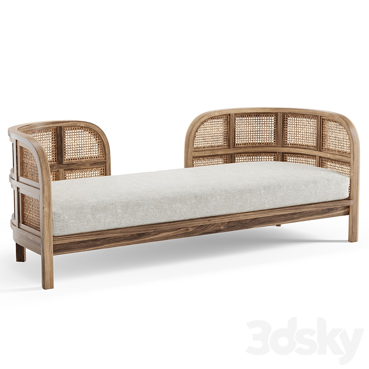 Kinslow day bed 3DS Max Model - thumbnail 1