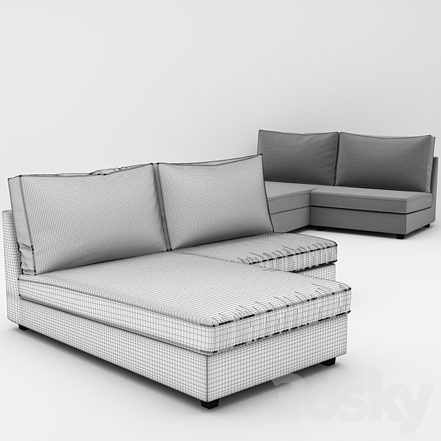 KIVIK IKEA 6 3DS Max Model - thumbnail 3