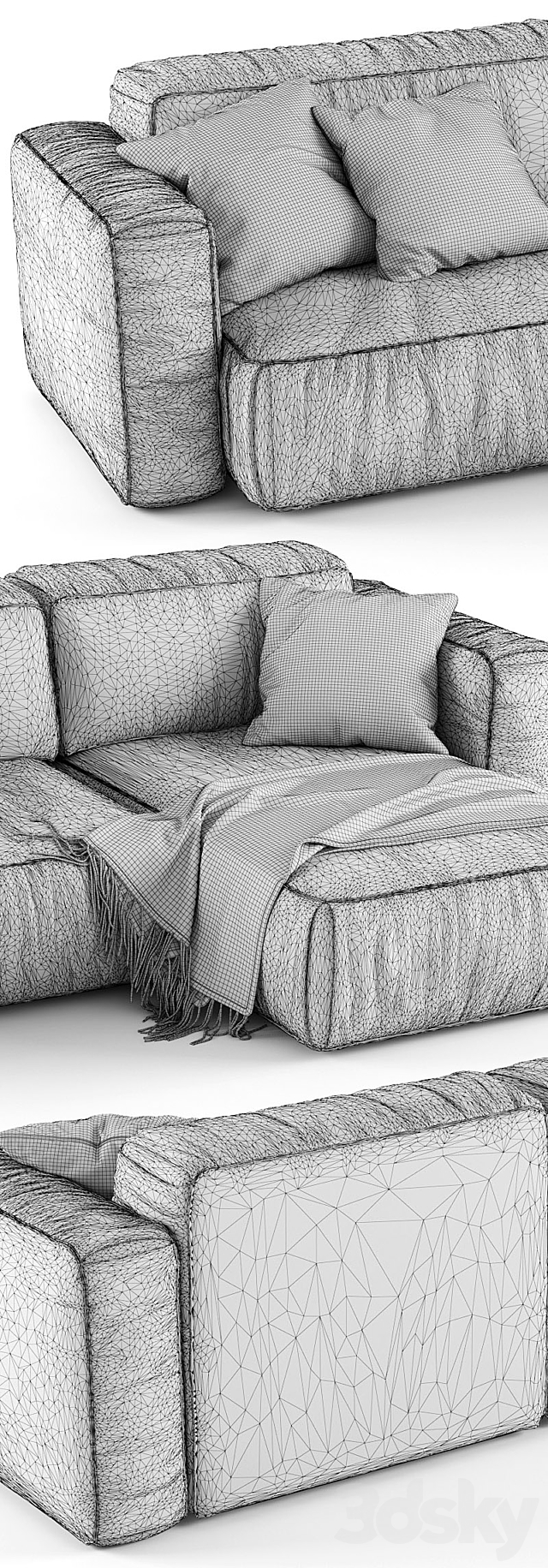 Koo International SOFT | Sofa 1 3DSMax File - thumbnail 3