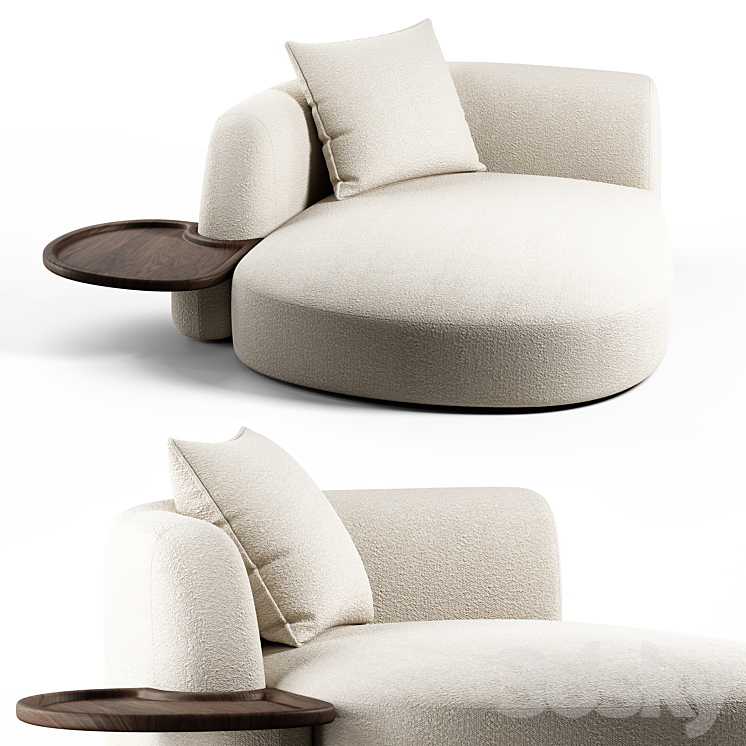 Kookudesign – OZE Modular Sofa #4 by Christophe Delcourt 3DS Max Model - thumbnail 1