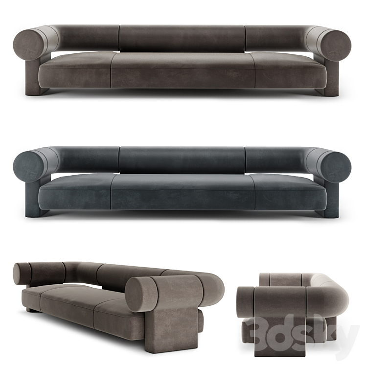 Kosa Sofa Ian Felton 3DS Max Model - thumbnail 1