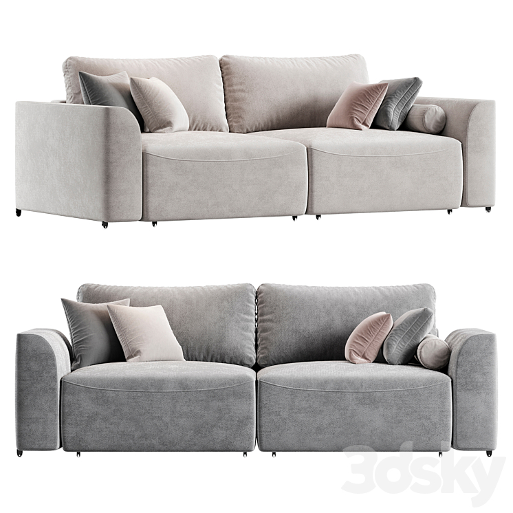 Kyron sofa 3DS Max Model - thumbnail 2