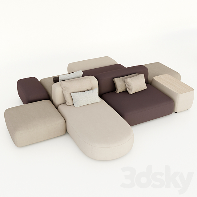 lapalma. plus. modular sofa. 3DSMax File - thumbnail 2
