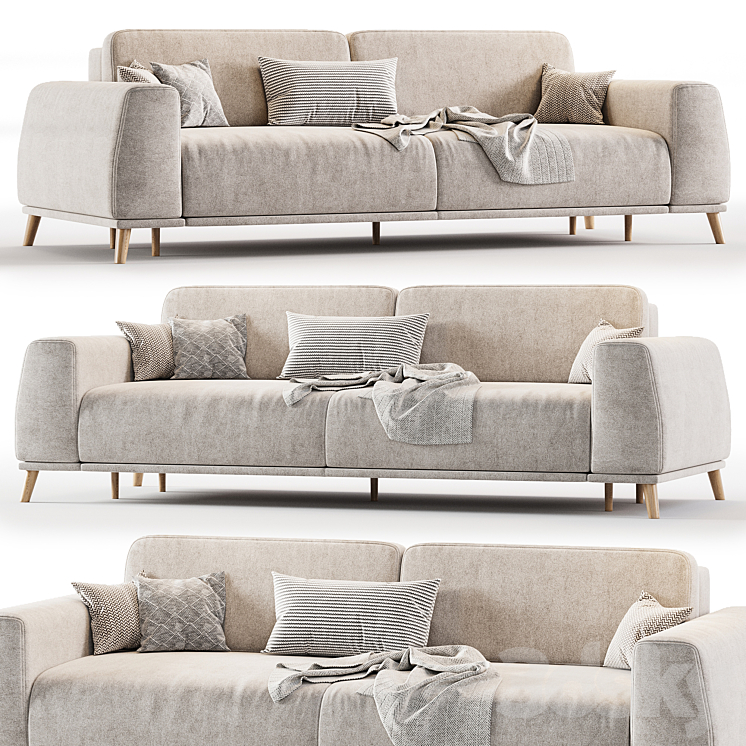 Laronso Sofa | lawrence sofa 3DS Max Model - thumbnail 1