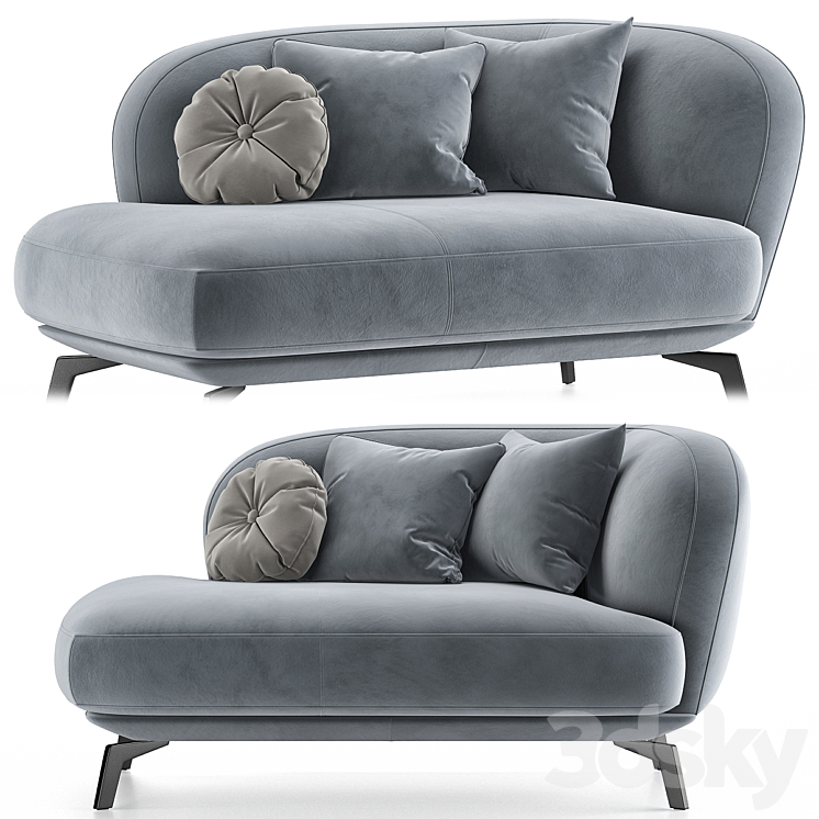 LEOLUX LX sofa 3DS Max Model - thumbnail 1