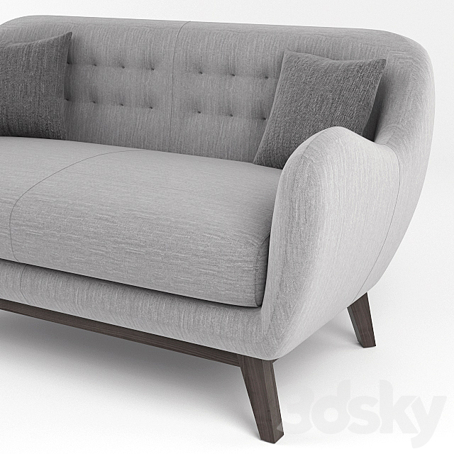 Lester loveseat 3DSMax File - thumbnail 2