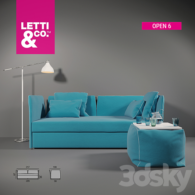 Letti & Co Open 6 3DSMax File - thumbnail 1