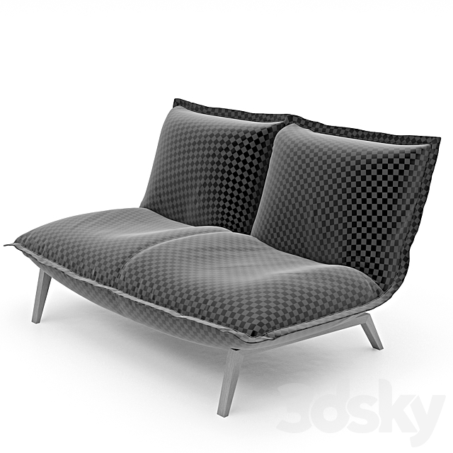 Ligne Roset CALIN sofa 3DS Max Model - thumbnail 3