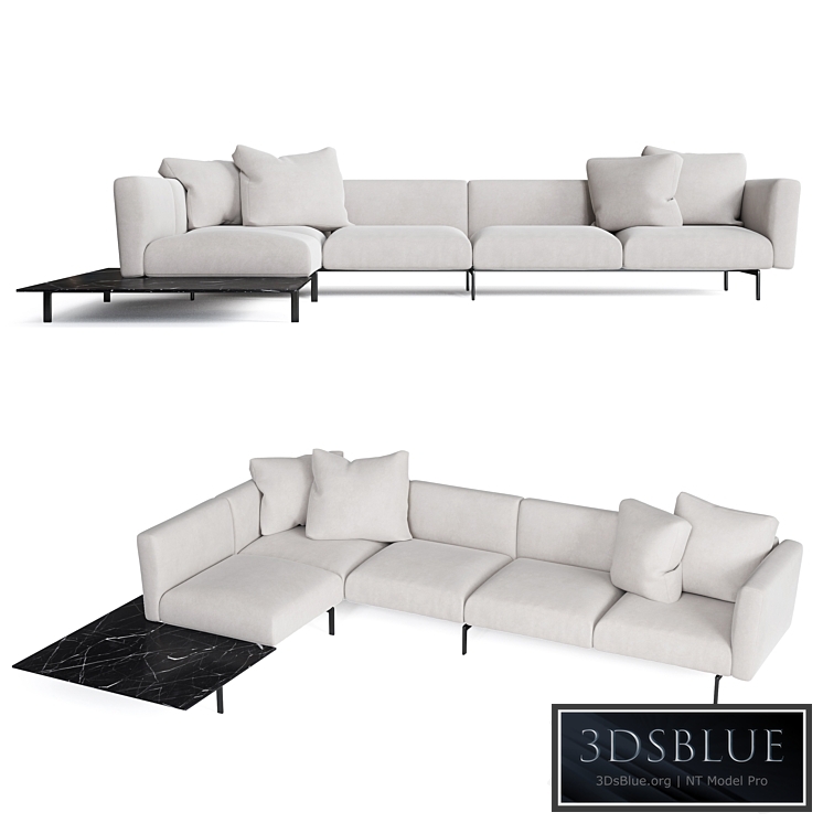 Lissoni Avio Sofa System by Knoll International 3DS Max - thumbnail 3