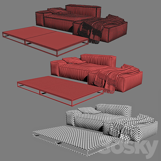 LIVING DIVANI – NEOWALL Sofa Composition II 3DSMax File - thumbnail 3