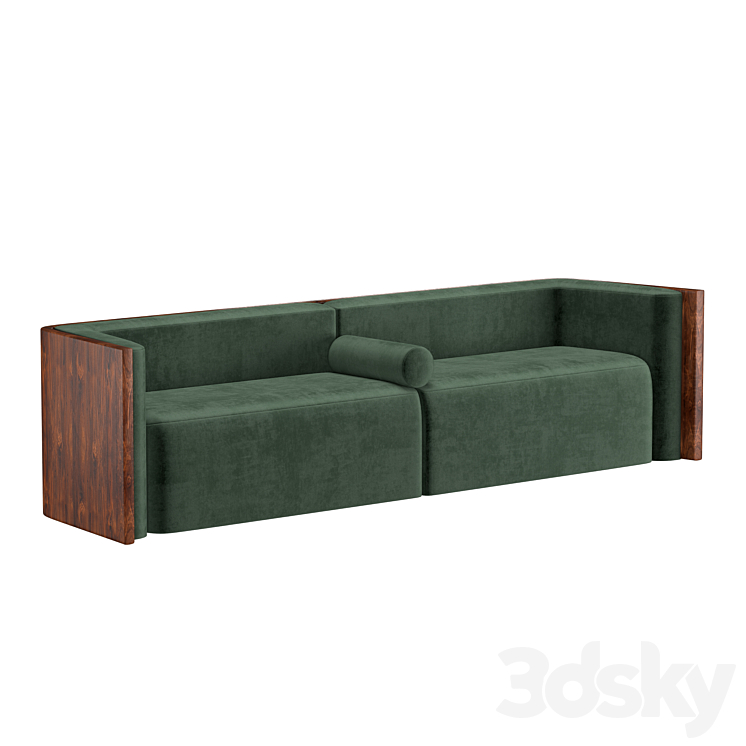 Lobby sofa Evgeniya 3DS Max Model - thumbnail 2