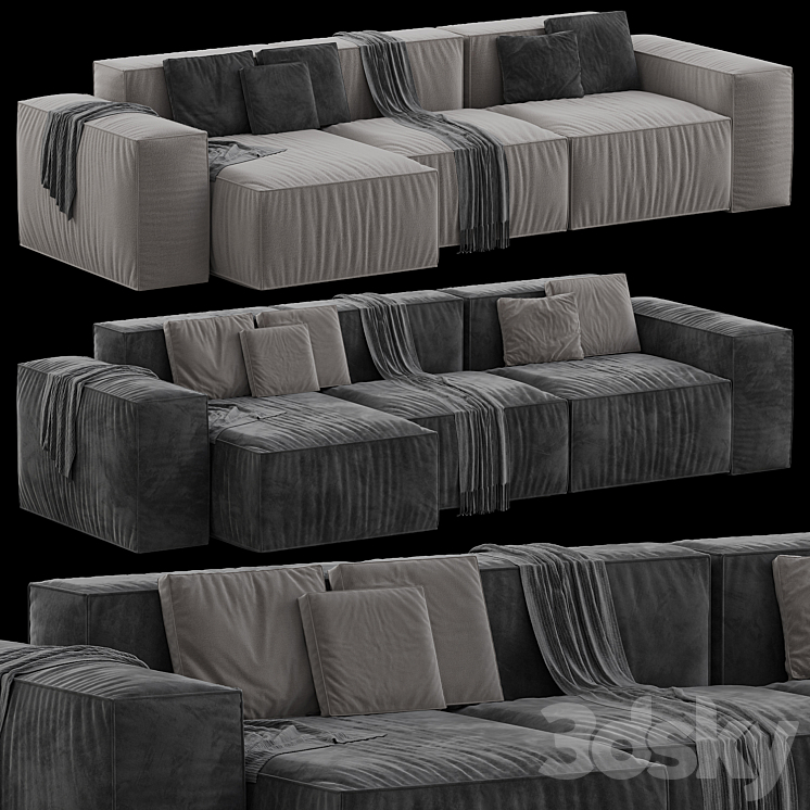 Loft Sofa 3DS Max Model - thumbnail 2