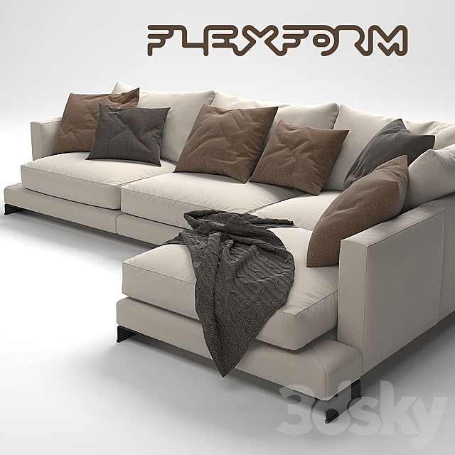 LONG ISLAND SOFA 3DS Max Model - thumbnail 2