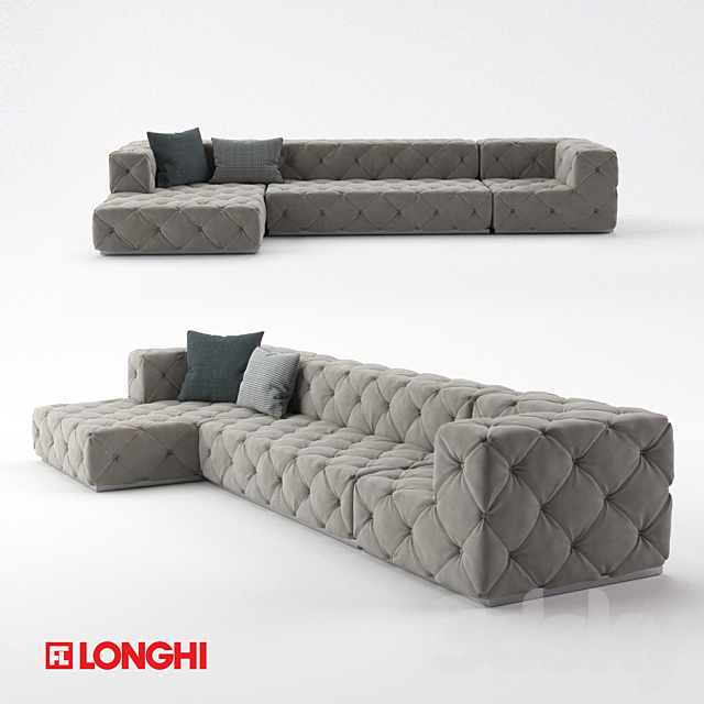 LONGHI sofa Must 3DSMax File - thumbnail 1