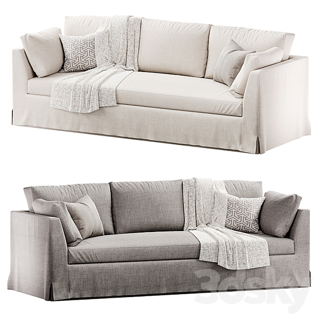 Lulu and Georgia “Coen Slipcover Sofa” 3ds Max - thumbnail 1