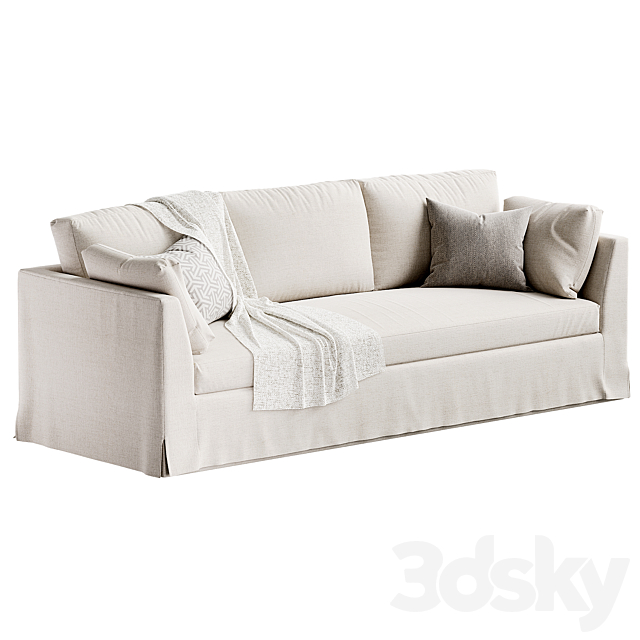 Lulu and Georgia “Coen Slipcover Sofa” 3ds Max - thumbnail 2