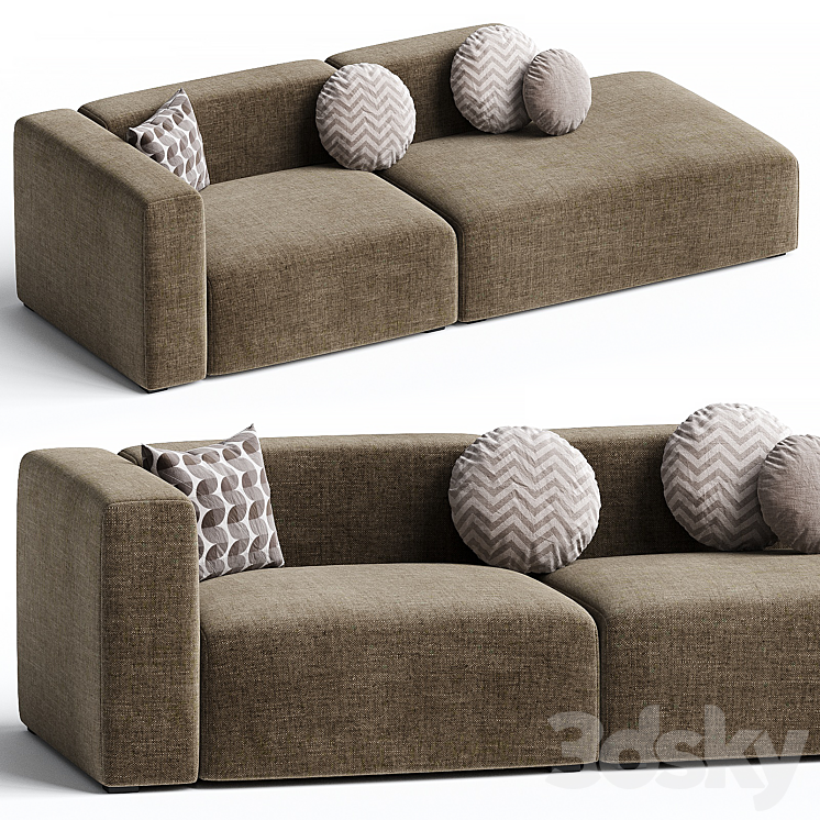 MAGS 25 SEATER COMBINATION 2 sofa By Hay 3DS Max - thumbnail 2