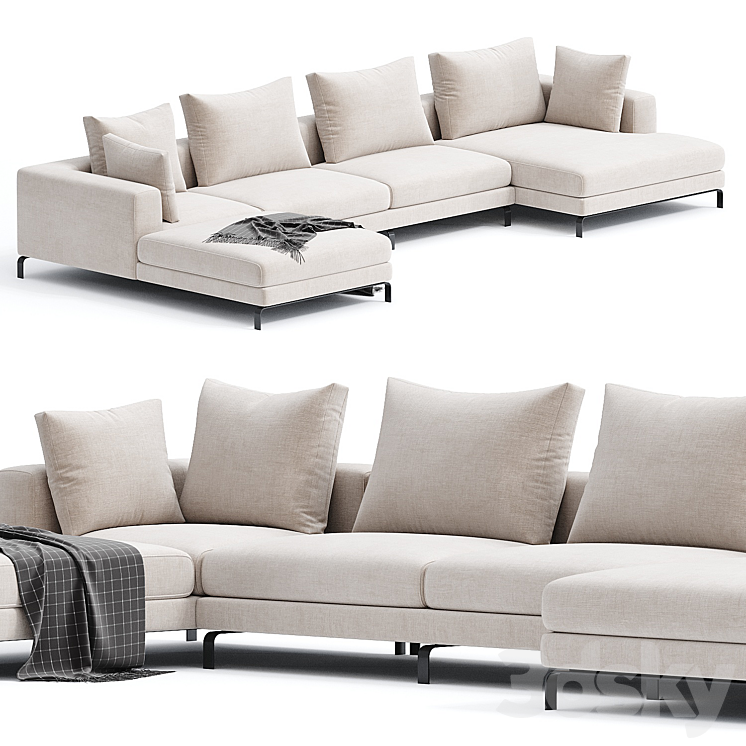 MALIBU | Sofa By Linteloo 3DS Max Model - thumbnail 1