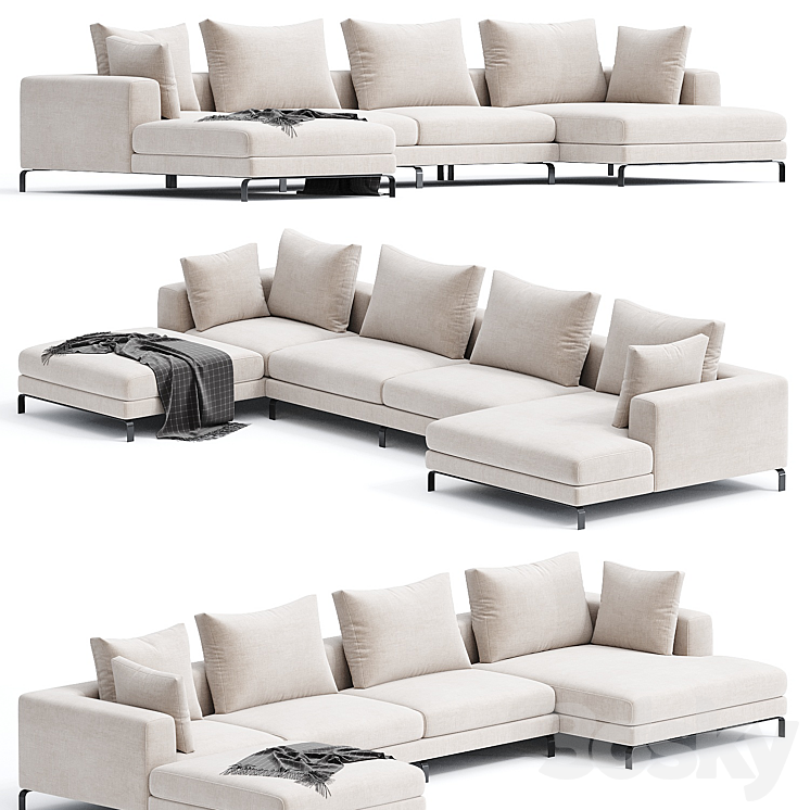 MALIBU | Sofa By Linteloo 3DS Max Model - thumbnail 2