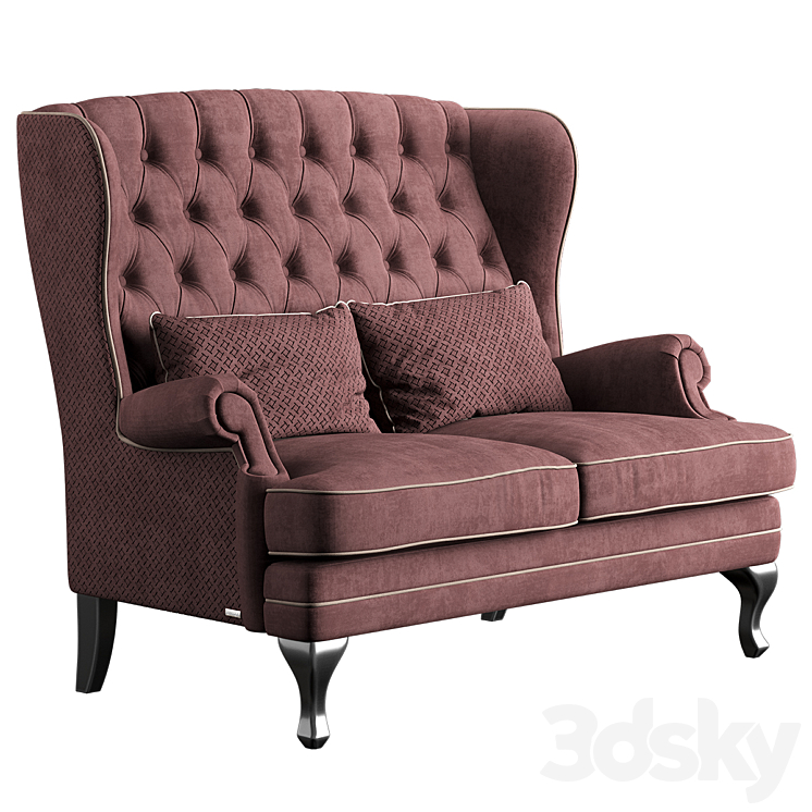 Manchester Furman sofa 3DS Max Model - thumbnail 1