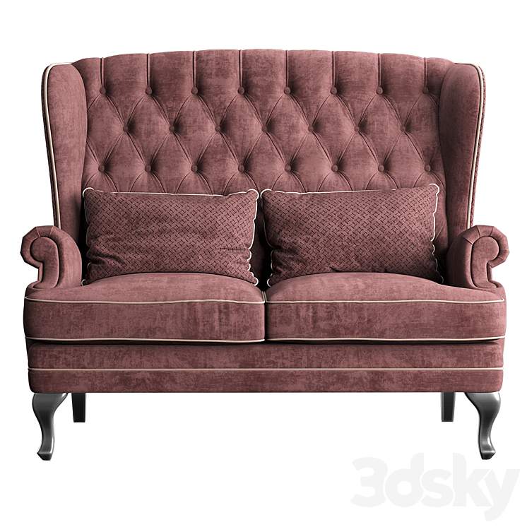 Manchester Furman sofa 3DS Max Model - thumbnail 2