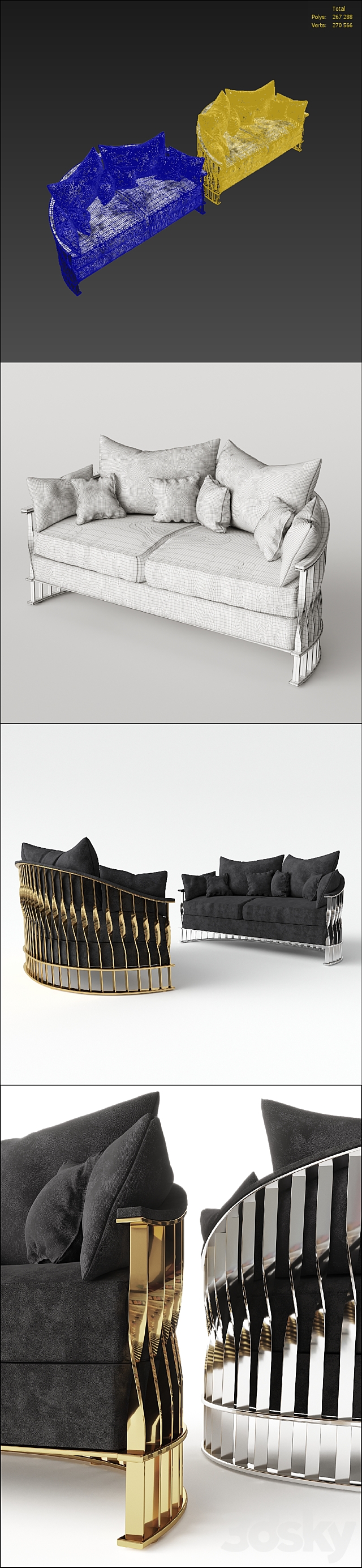 MANDY | SOFA 3ds Max - thumbnail 3