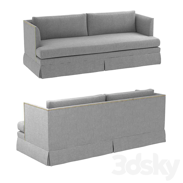 MARIELLA SKIRTED SOFA by mitchell gold and bob williams 3ds Max - thumbnail 1