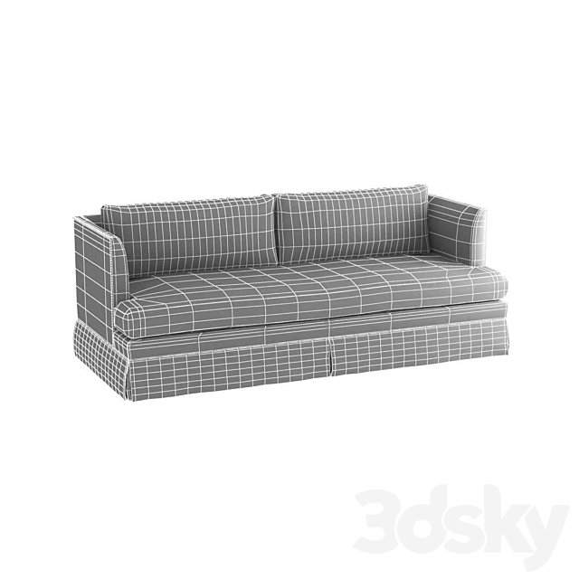 MARIELLA SKIRTED SOFA by mitchell gold and bob williams 3ds Max - thumbnail 3