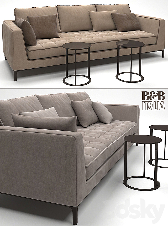 Maxalto B & B Italia Lucrezia Sofa 3DSMax File - thumbnail 2