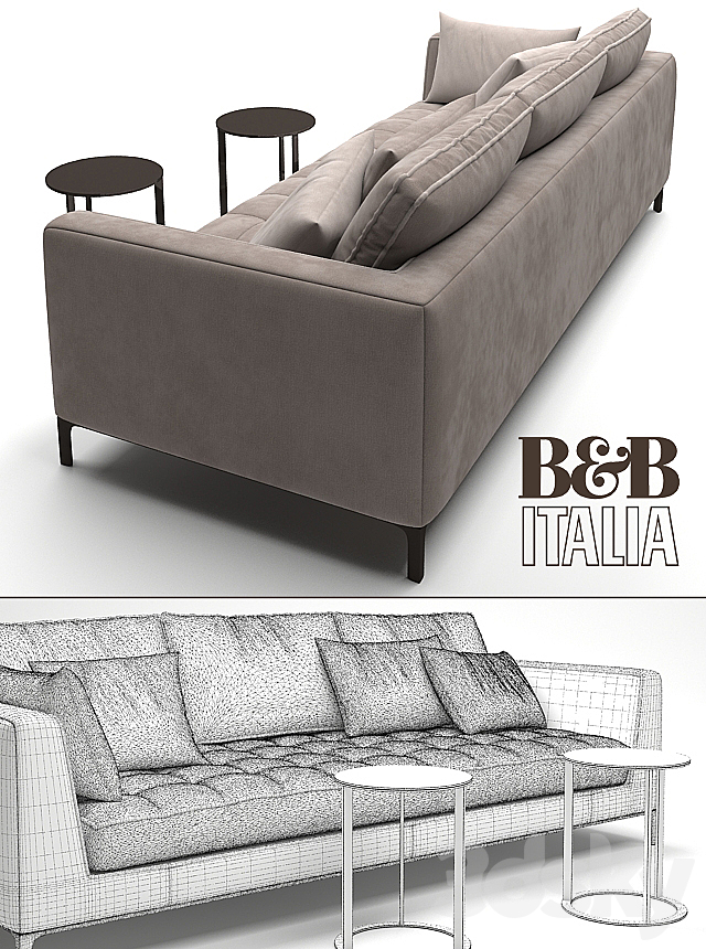 Maxalto B & B Italia Lucrezia Sofa 3DSMax File - thumbnail 3