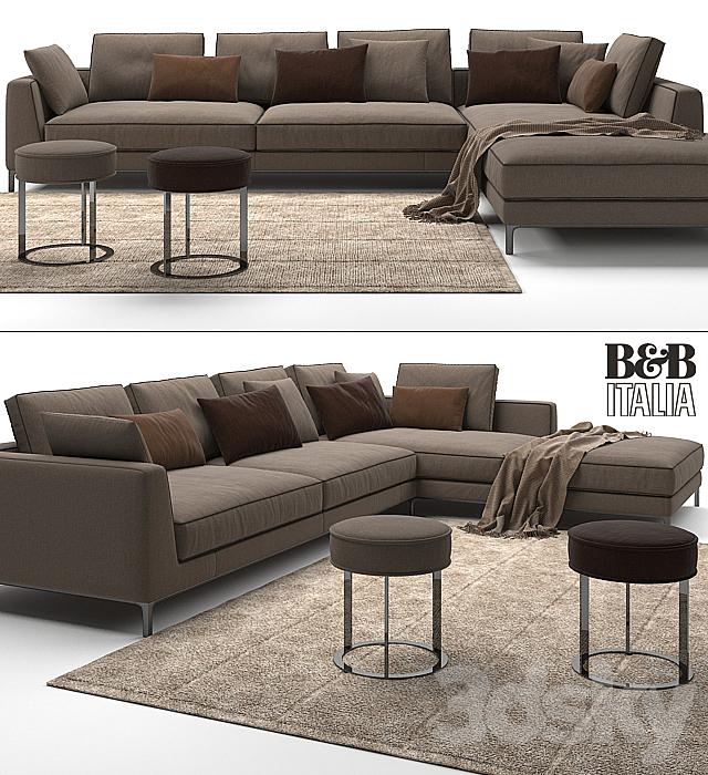 MAXALTO B&B ITALIA Lucrezia ‘To Size’ Sofa 3DSMax File - thumbnail 2