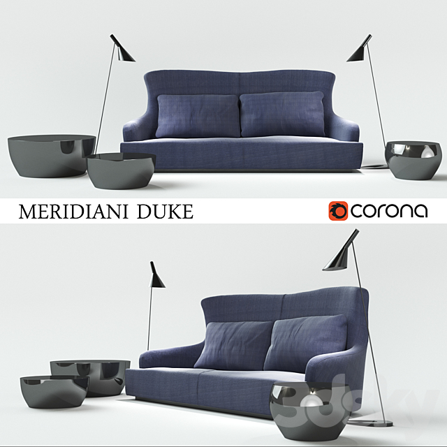 Meridiani Duke Sofa 3DSMax File - thumbnail 1