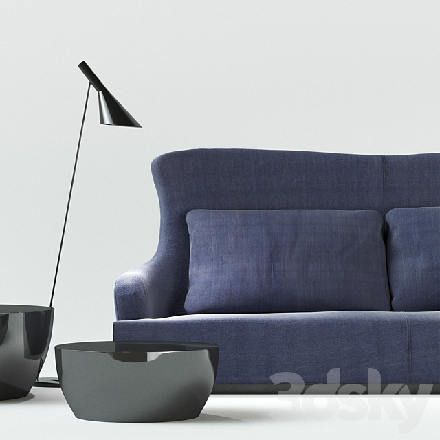 Meridiani Duke Sofa 3DSMax File - thumbnail 2