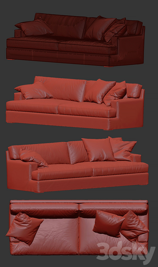 Meridiani James Sofa 3DSMax File - thumbnail 2