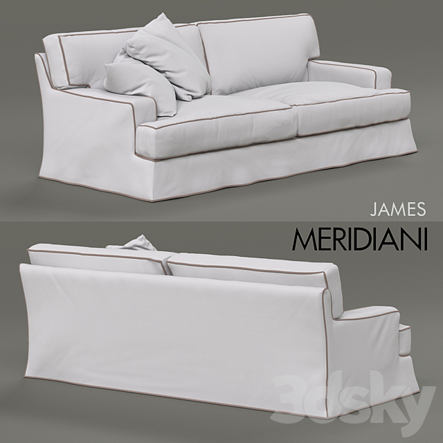 Meridiani James sofa 3DSMax File - thumbnail 1