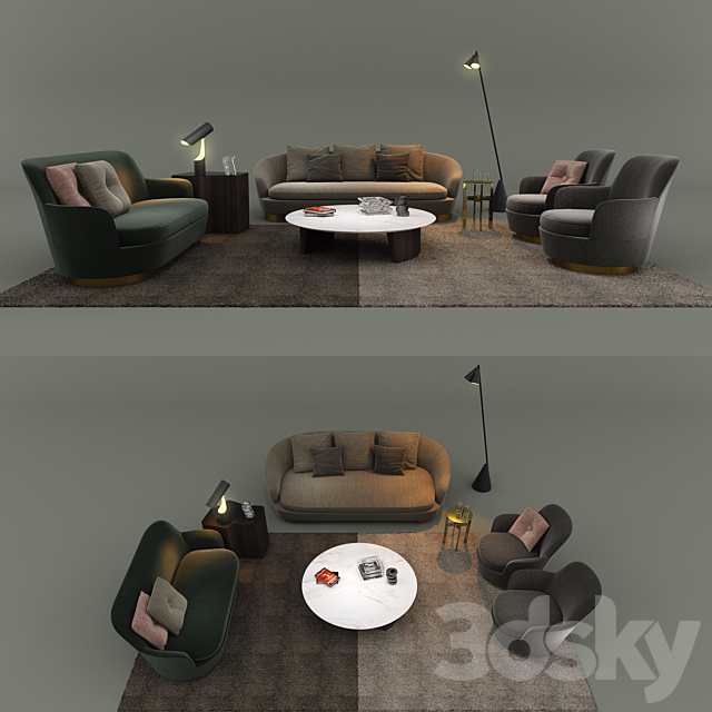 Minotti 2017 Set1 3DSMax File - thumbnail 2