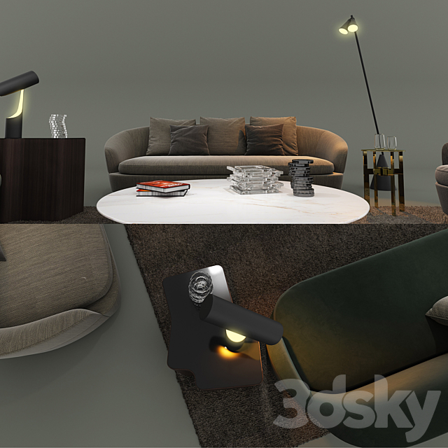 Minotti 2017 Set1 3DSMax File - thumbnail 3